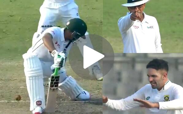 [Watch] Najmul Hossain Shanto Embarrassed By Keshav Maharaj As He Defends Like A Tail Ender